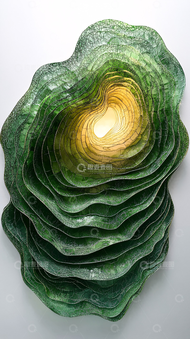 高清大图下载【趣麦麦图】绿色层次感纹理