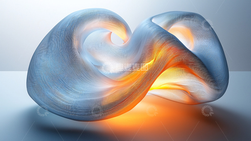 高清大图下载【趣麦麦图】抽象流动曲线造型