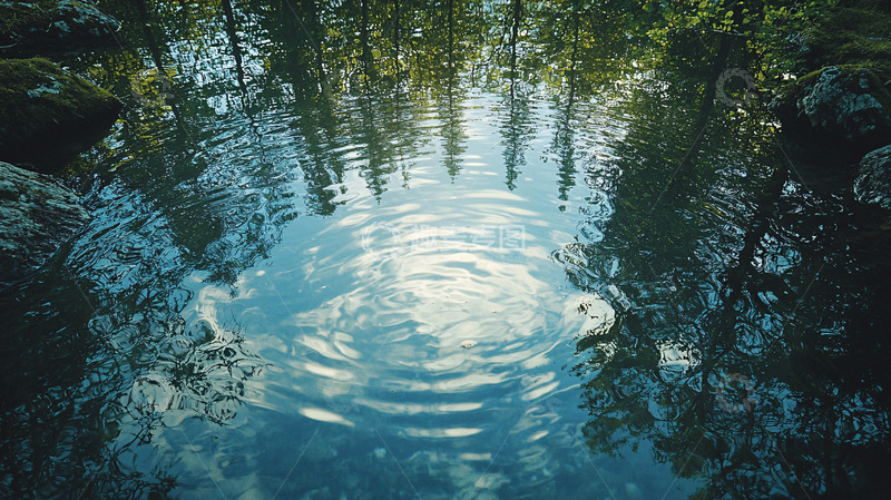 高清大图下载【趣麦麦图】树木倒影