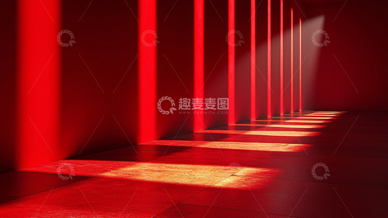 高清大图下载【趣麦麦图】红色走廊