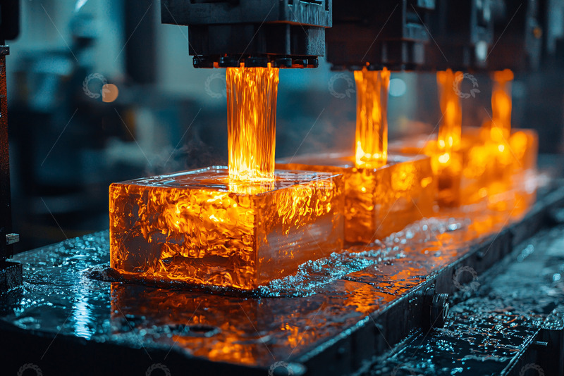高清大图下载【趣麦麦图】炽热金属的工业加工