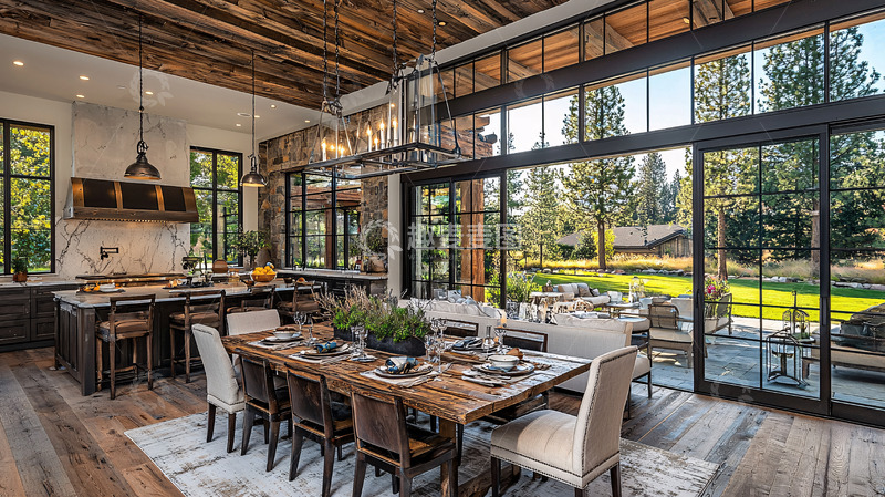 高清大图下载【趣麦麦图】乡村风格别墅客厅