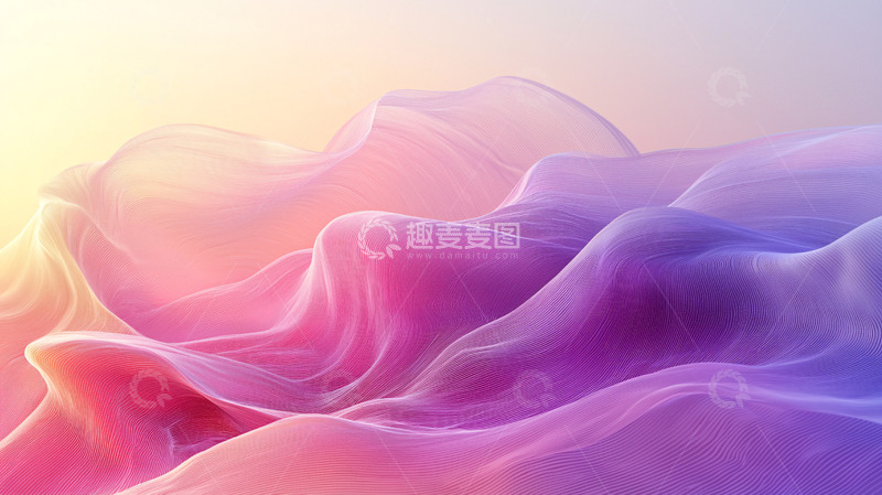 高清大图下载【趣麦麦图】梦幻多彩丝绸质感