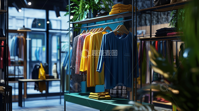 高清大图下载【趣麦麦图】服装店陈列