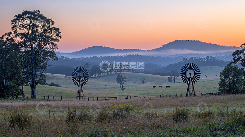高清大图下载【趣麦麦图】日出时分
