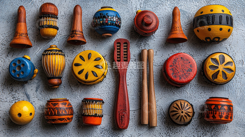 高清大图下载【趣麦麦图】彩色木制玩具