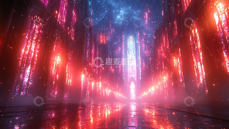 高清大图下载【趣麦麦图】未来科技感通道