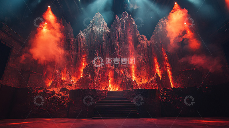 高清大图下载【趣麦麦图】火焰山脉