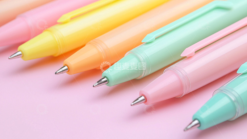 高清大图下载【趣麦麦图】彩色中性笔