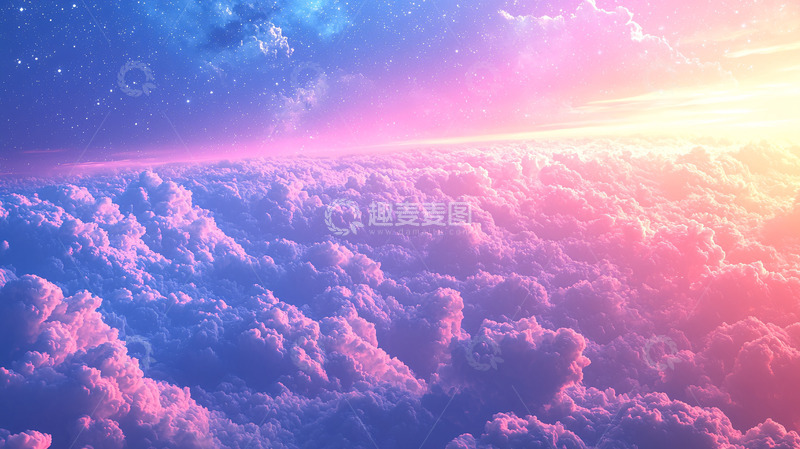 高清大图下载【趣麦麦图】梦幻星空云海