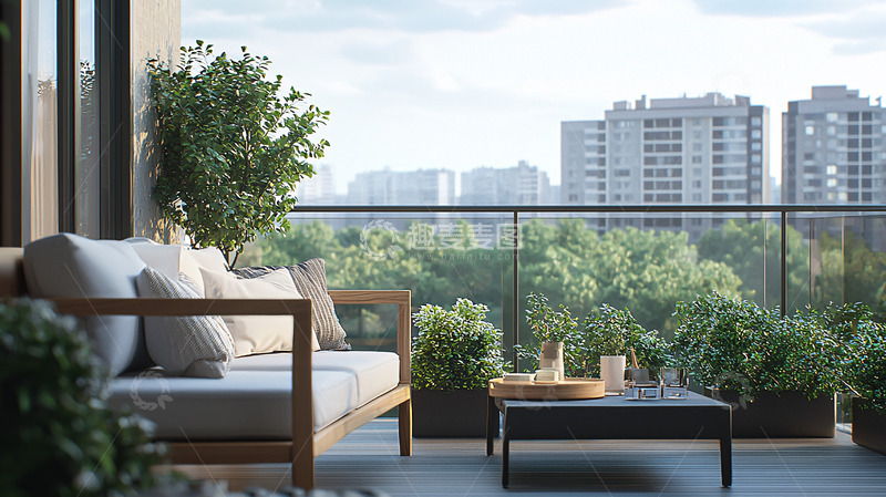 高清大图下载【趣麦麦图】阳台景观