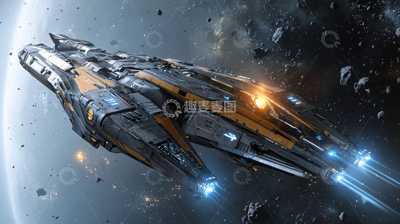 高清大图下载【趣麦麦图】宇宙飞船太空战舰