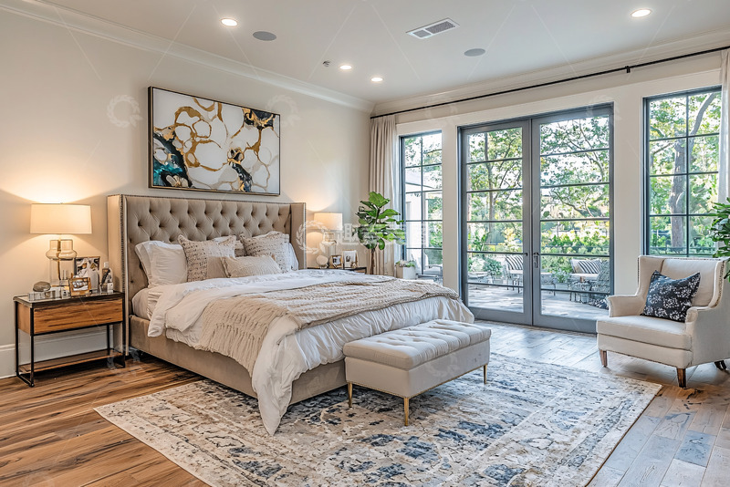 高清大图下载【趣麦麦图】现代简约卧室