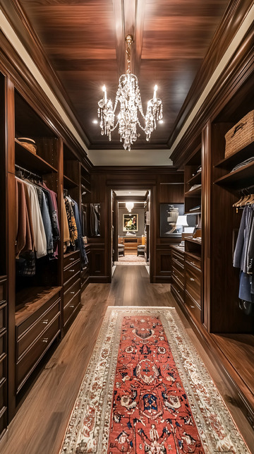 奢华步入式衣帽间