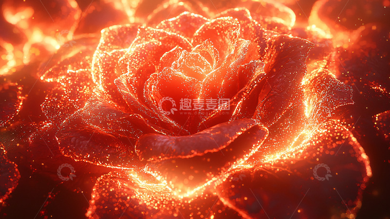 高清大图下载【趣麦麦图】火焰玫瑰