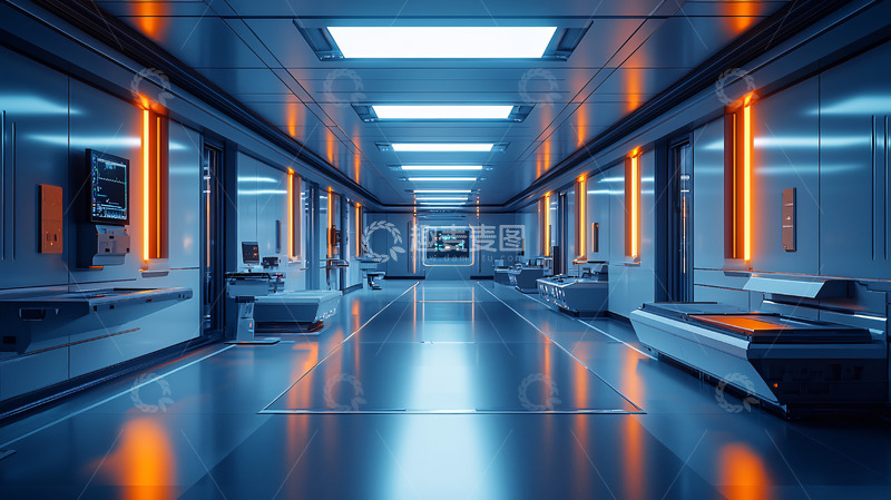 高清大图下载【趣麦麦图】未来感走廊