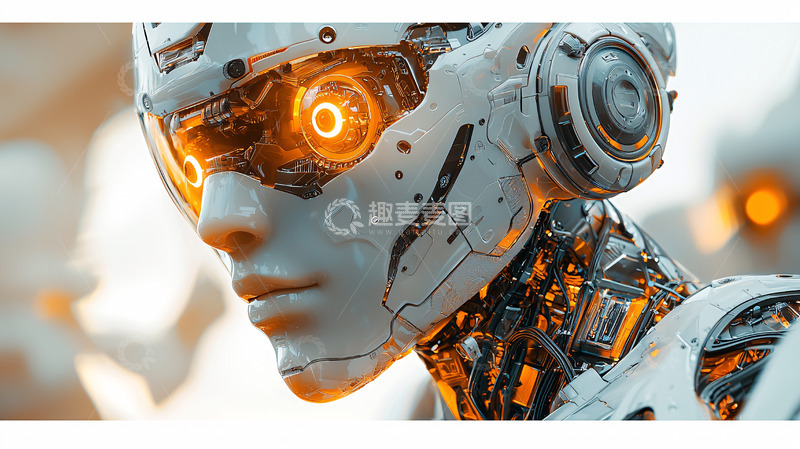 高清大图下载【趣麦麦图】未来科技感机器人