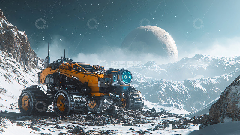 高清大图下载【趣麦麦图】未来科幻越野车