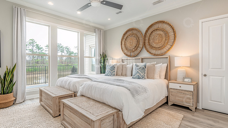 高清大图下载【趣麦麦图】现代简约卧室1