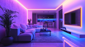 氛围灯光客厅