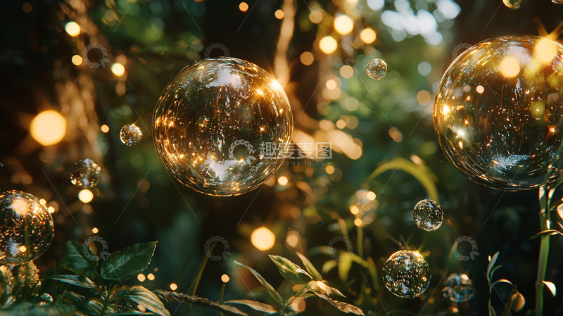 高清大图下载【趣麦麦图】梦幻玻璃球