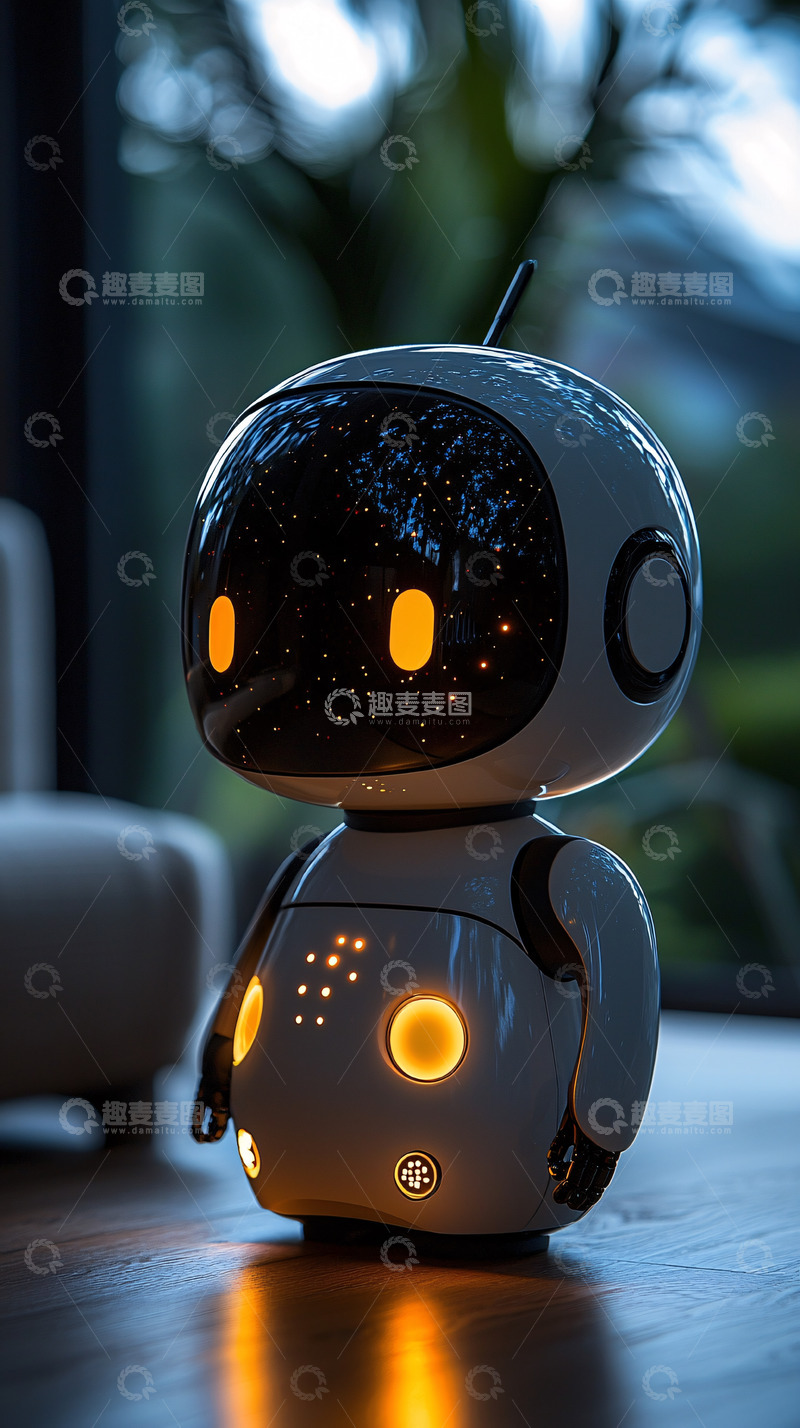 高清大图下载【趣麦麦图】可爱机器人