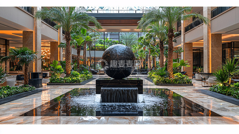 高清大图下载【趣麦麦图】豪华酒店大堂景观