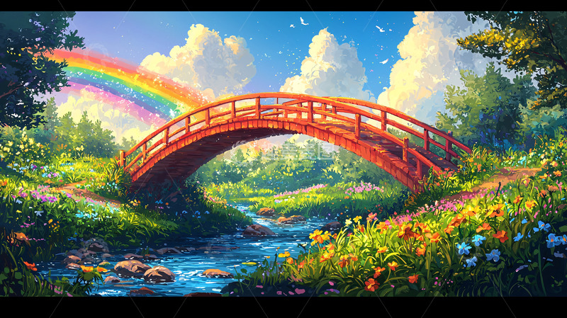高清大图下载【趣麦麦图】彩虹桥