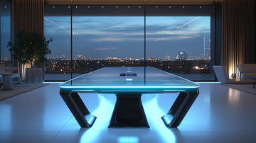 现代科技感长会议桌