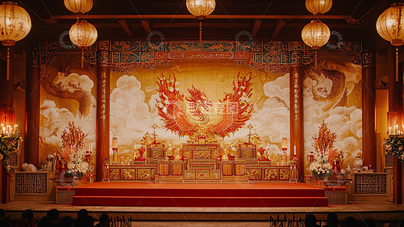 高清大图下载【趣麦麦图】中式婚礼舞台背景