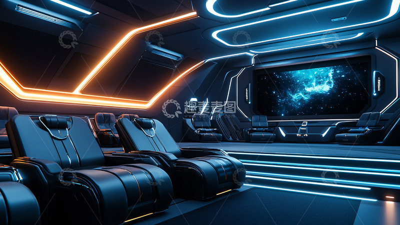 未来科技感家庭影院