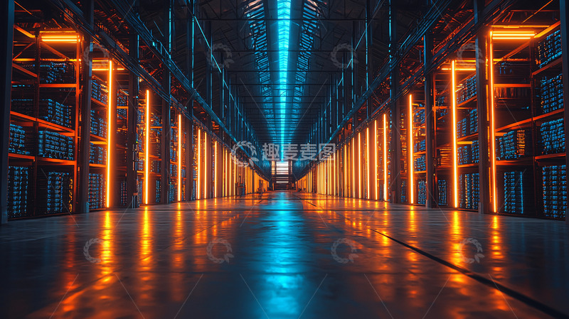 高清大图下载【趣麦麦图】未来科技感长廊