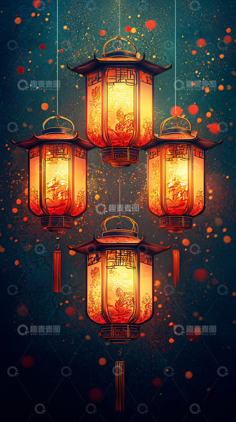 高清大图下载【趣麦麦图】灯笼