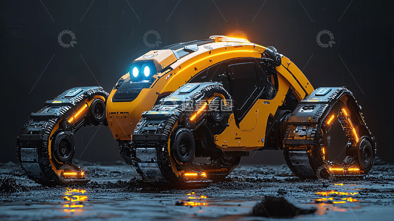 高清大图下载【趣麦麦图】未来感机器人