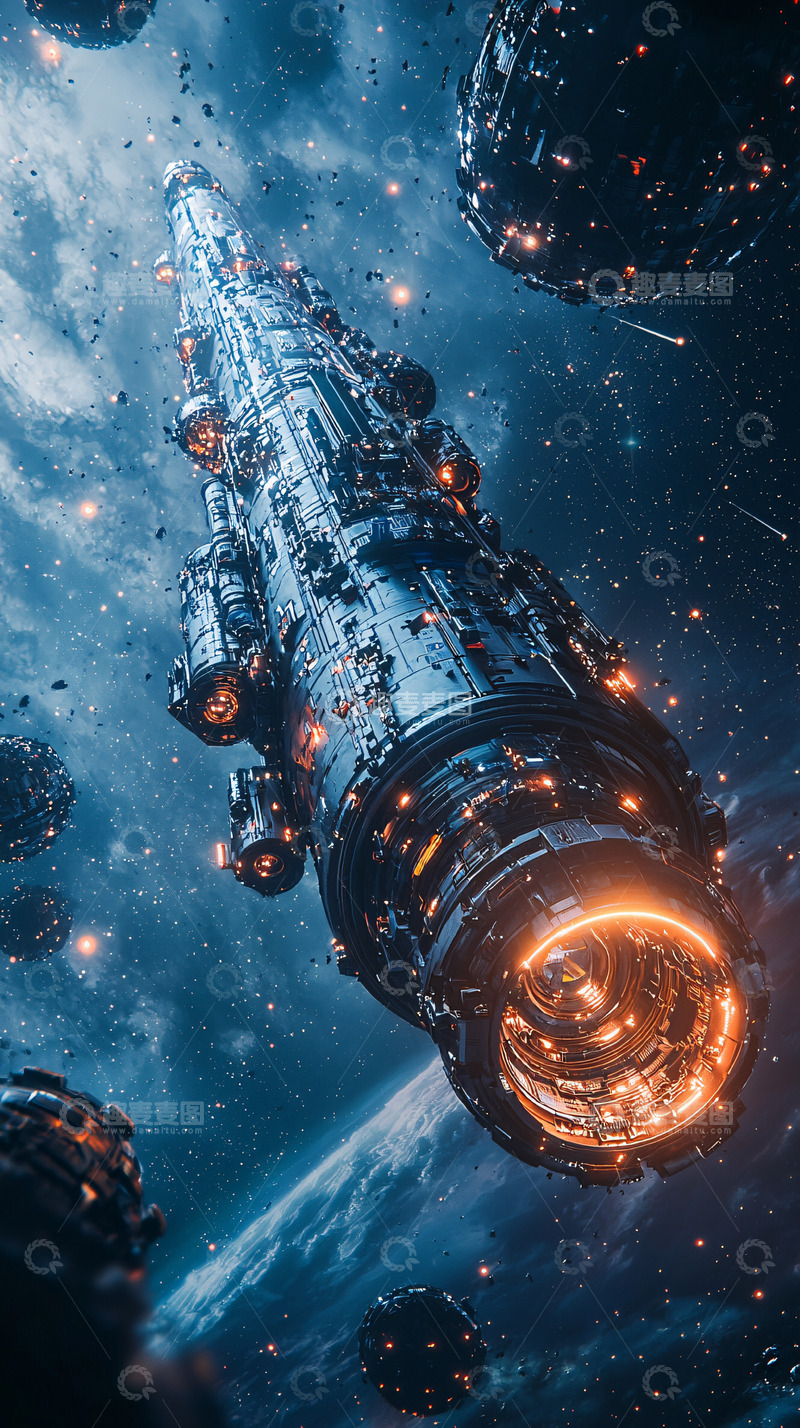高清大图下载【趣麦麦图】宇宙飞船