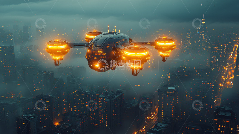 高清大图下载【趣麦麦图】-未来科技无人机