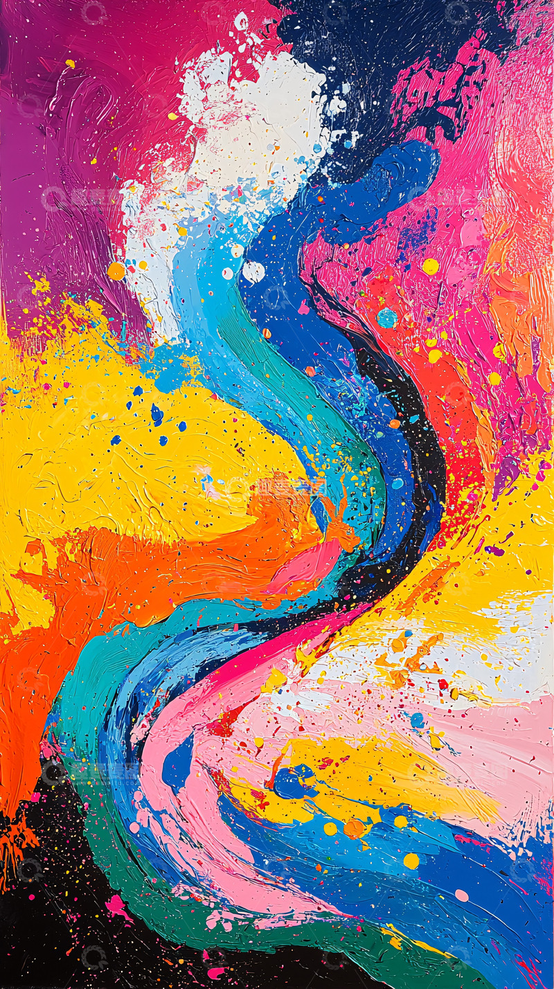 高清大图下载【趣麦麦图】抽象油画