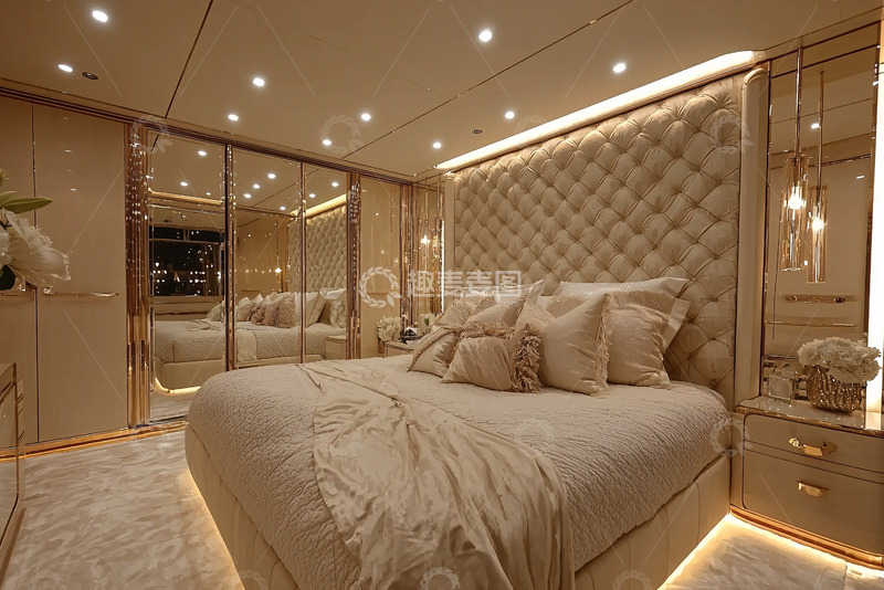 高清大图下载【趣麦麦图】奢华游艇卧室