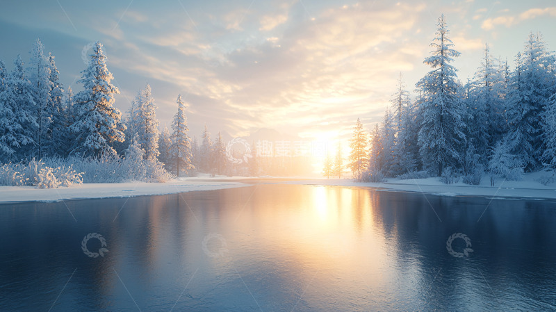 高清大图下载【趣麦麦图】冬季雪景