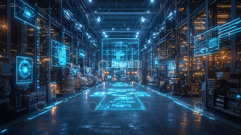高清大图下载【趣麦麦图】未来科技感工业场景
