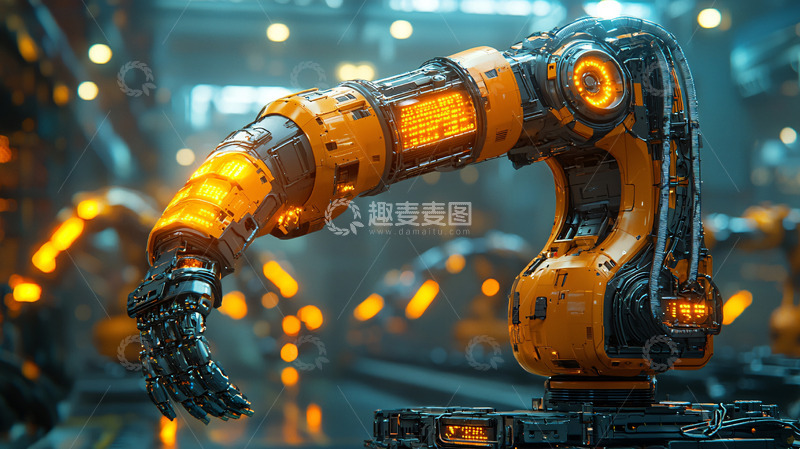 高清大图下载【趣麦麦图】工业机器人手臂