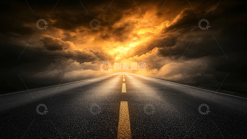 高清大图下载【趣麦麦图】道路尽头光明