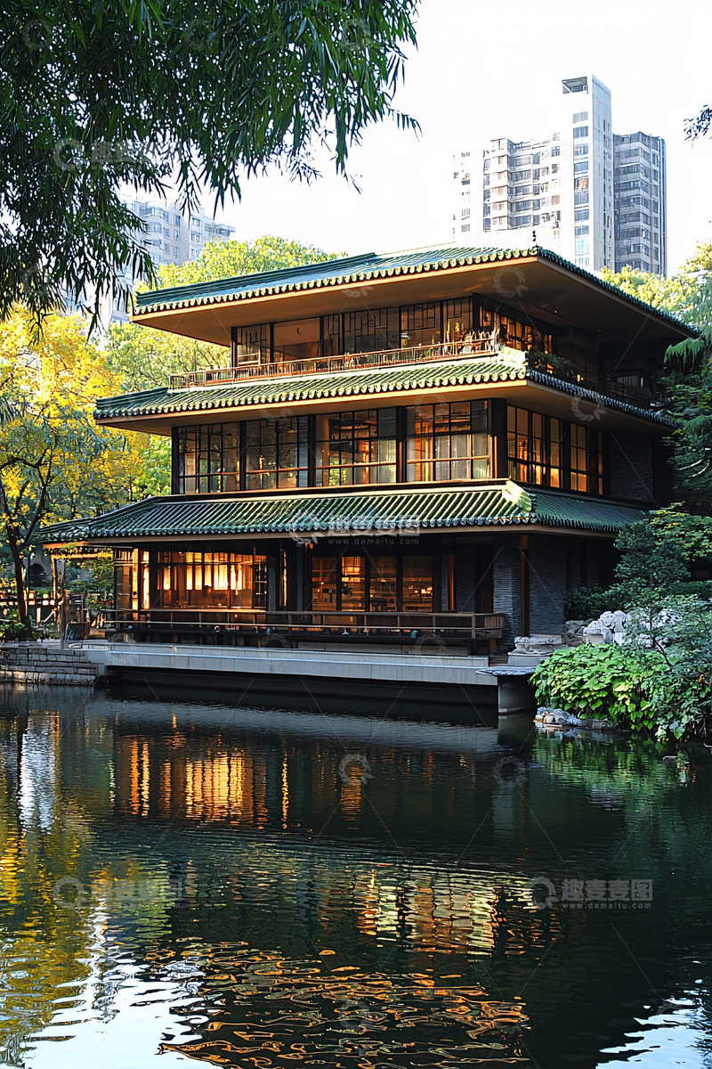 高清大图下载【趣麦麦图】中式建筑