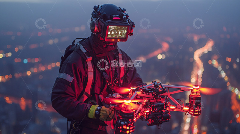 高清大图下载【趣麦麦图】未来科技战士