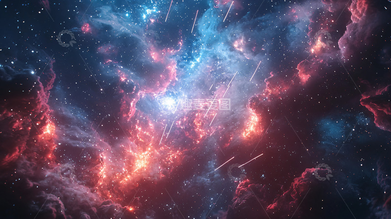 高清大图下载【趣麦麦图】深邃星云宇宙空间背景