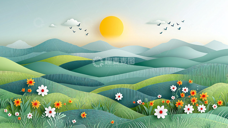 高清大图下载【趣麦麦图】清新田园风光