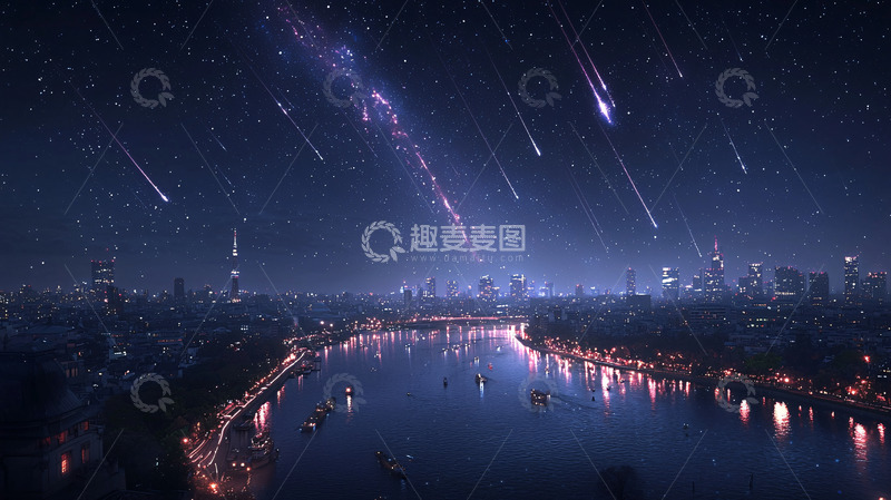 高清大图下载【趣麦麦图】流星雨