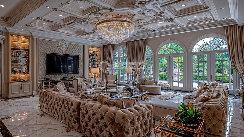 高清大图下载【趣麦麦图】奢华欧式客厅