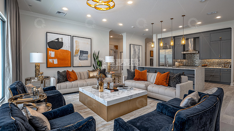 高清大图下载【趣麦麦图】现代简约客厅设计