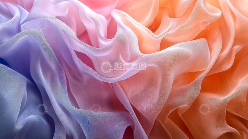 高清大图下载【趣麦麦图】彩色丝绸布料